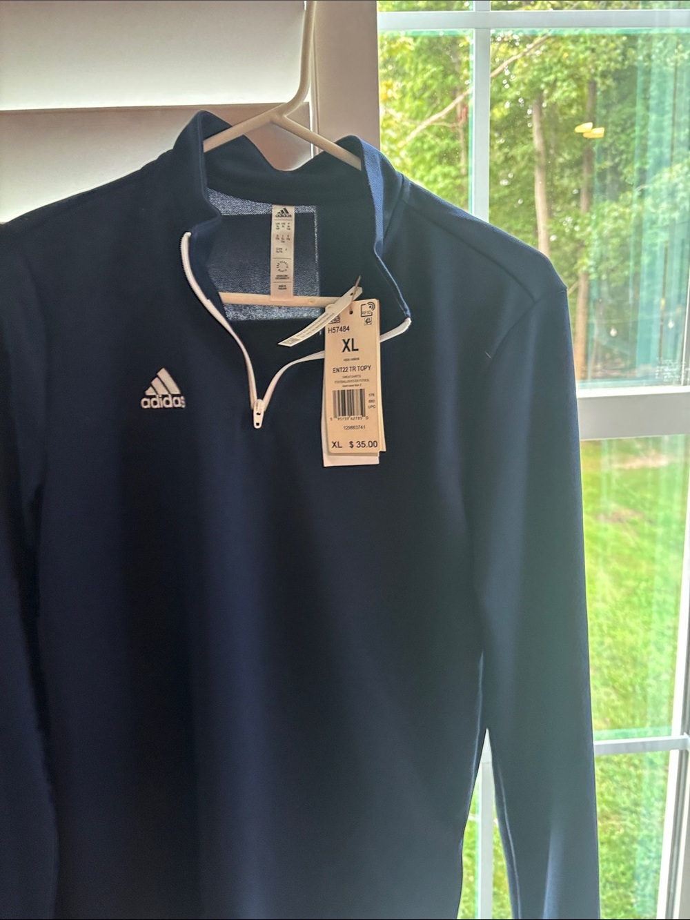 Adidas 3/4 Zip Up size X-Large kids - Picture 2 of 3